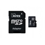 Карта памяти microSD 16Gb Mirex Class 10 с адаптером (13613-AD10SD16)