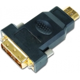Переходник HDMI/DVI (19M/19M) позолоченные контакты (Gembird A-HDMI-DVI-1)