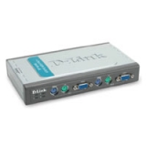 Переключатель D-Link DKVM-4K PS/2/VGA, 4-х портовый, два кабеля 1.8 м в комплекте